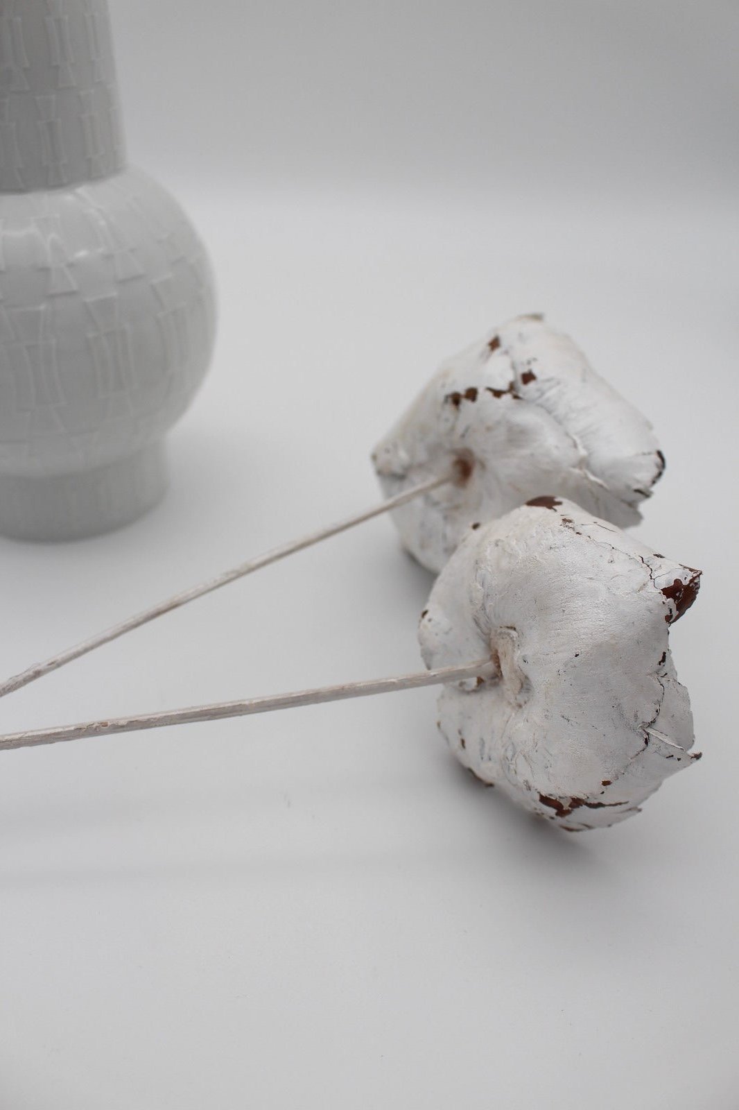 Palmblüte am Stiel weiß 2 Stück