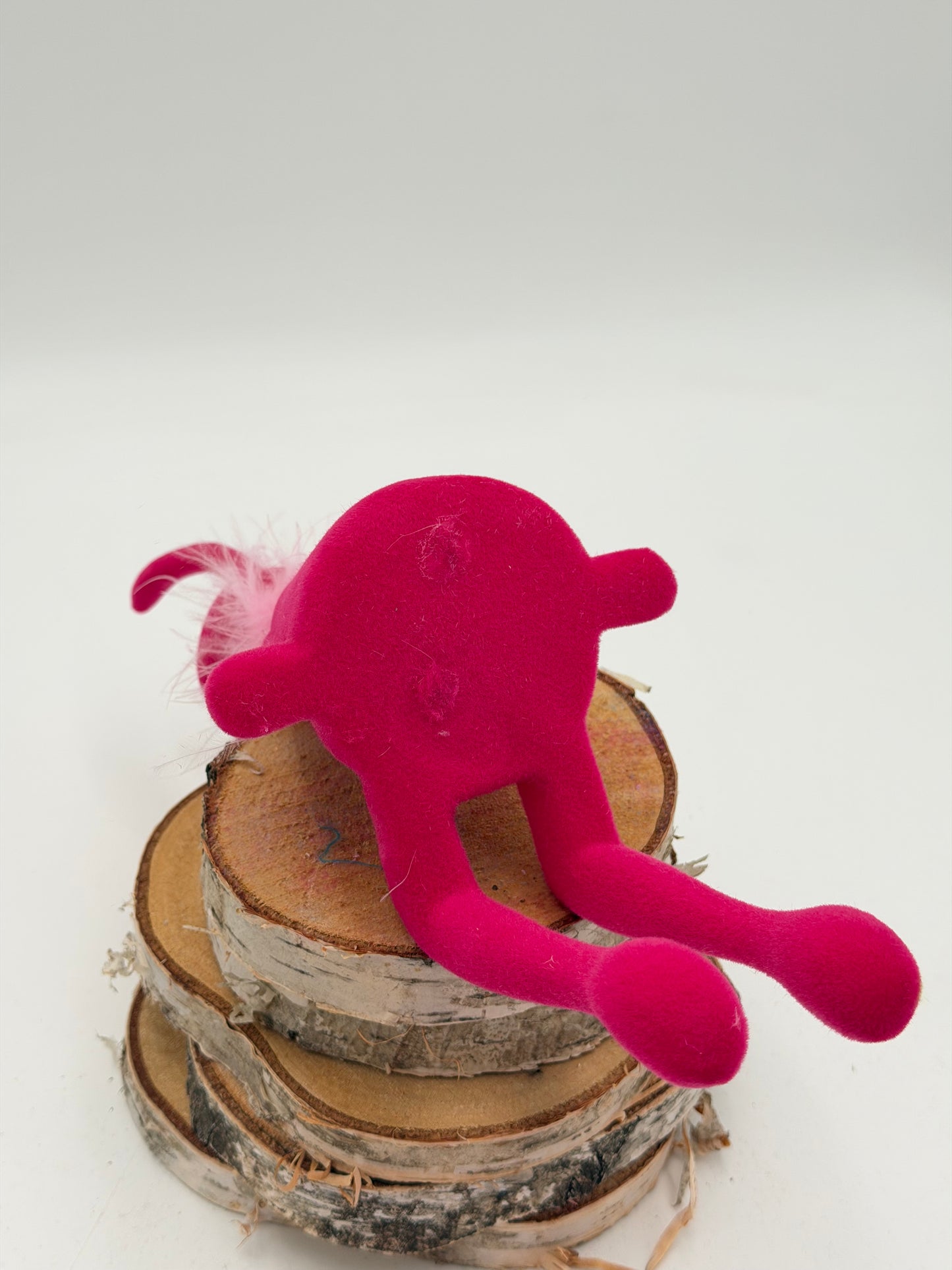 Kantenhocker Osterhase pink 36 cm beflockt sitzend 1 Stück