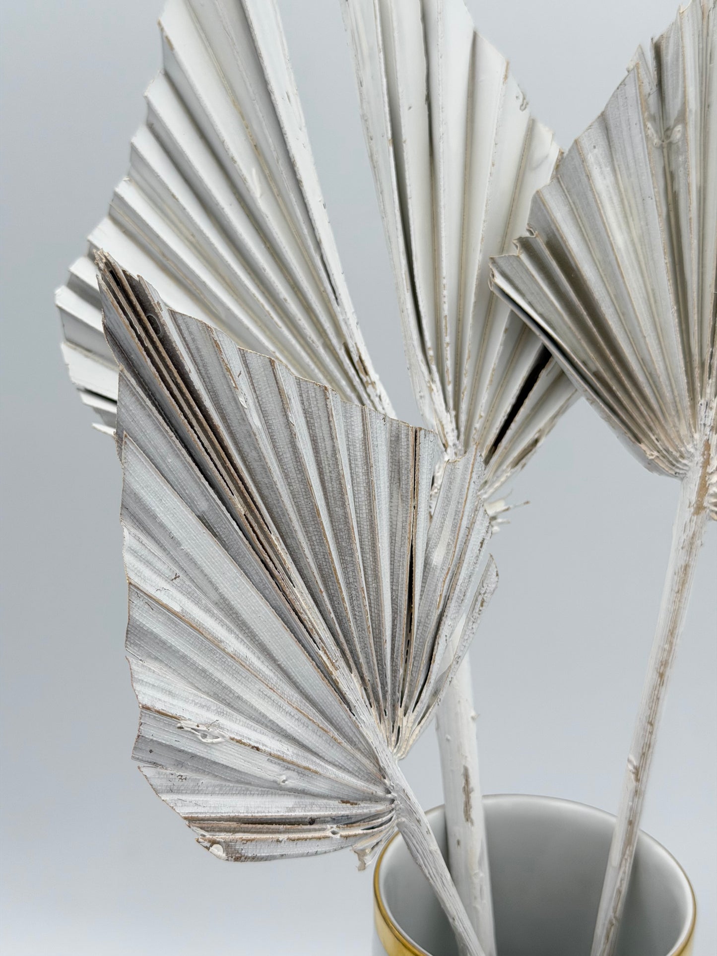 Palmblatt klein weiß 3er