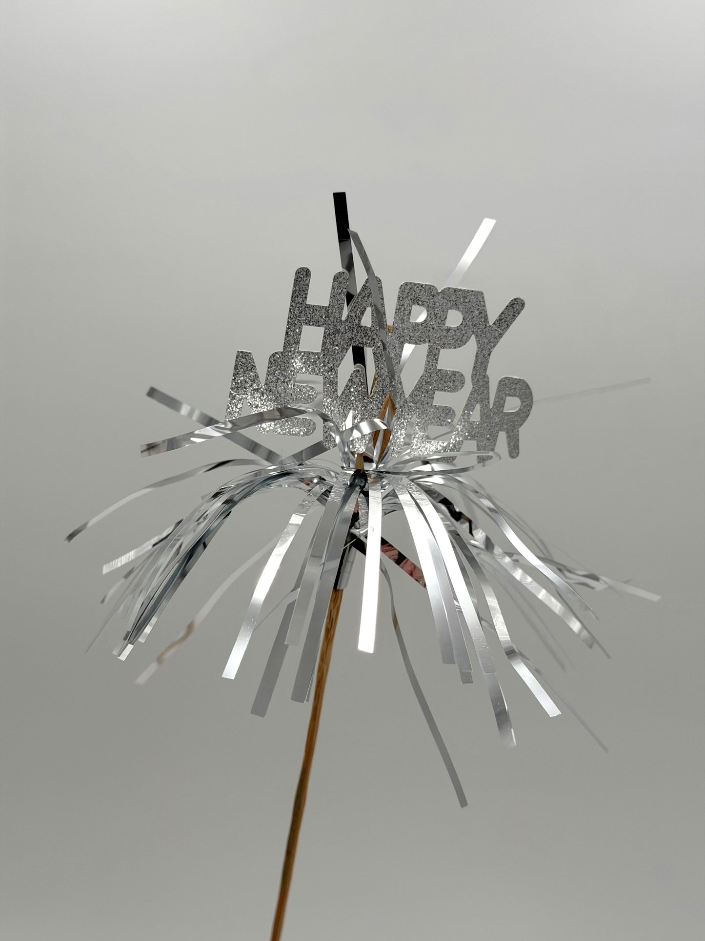 Dekostecker Silvester Party Happy New Year Sekt 50cm 1 Stück