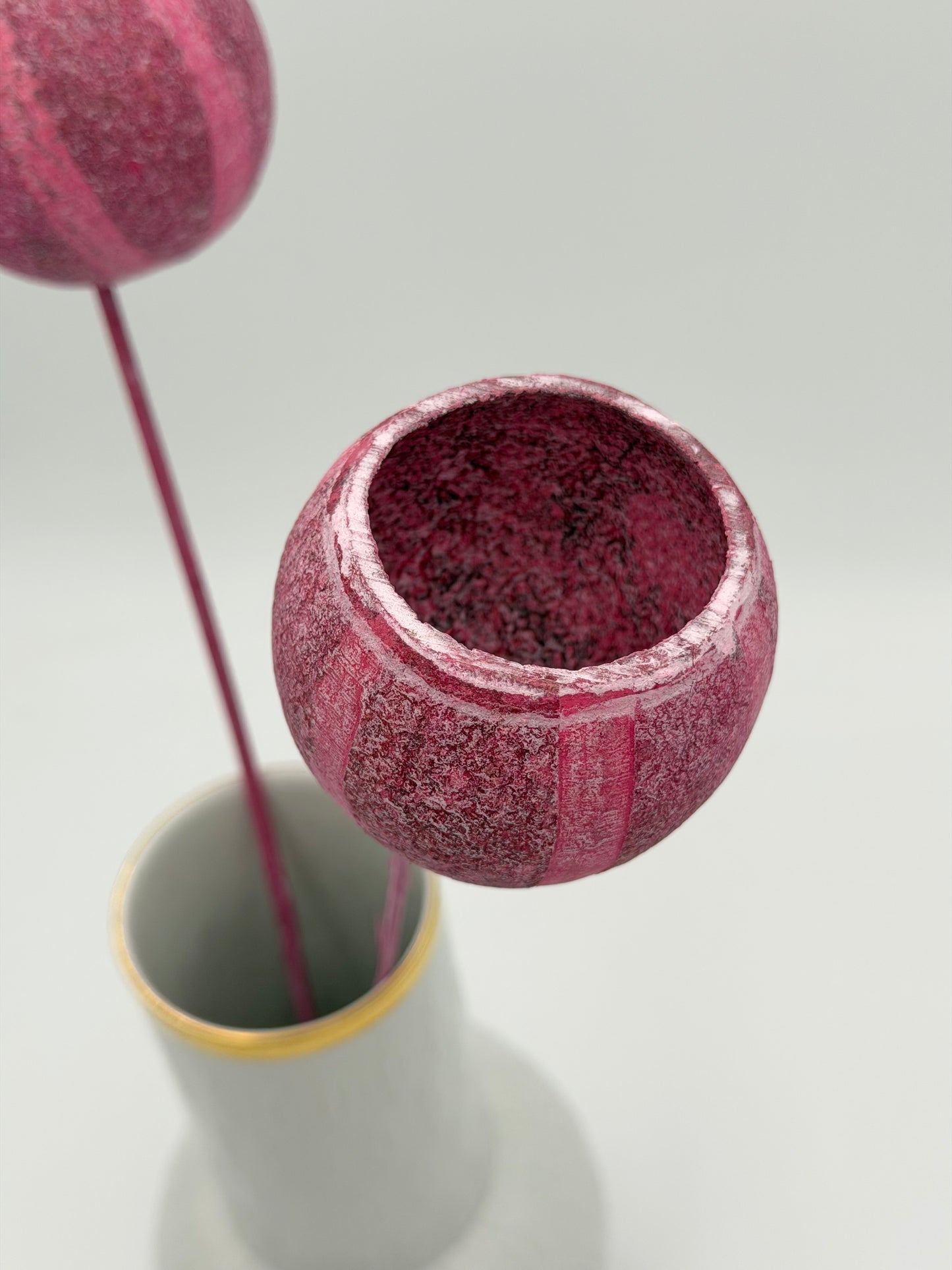 Bell Cup am Holzstab rosa 2 Stück