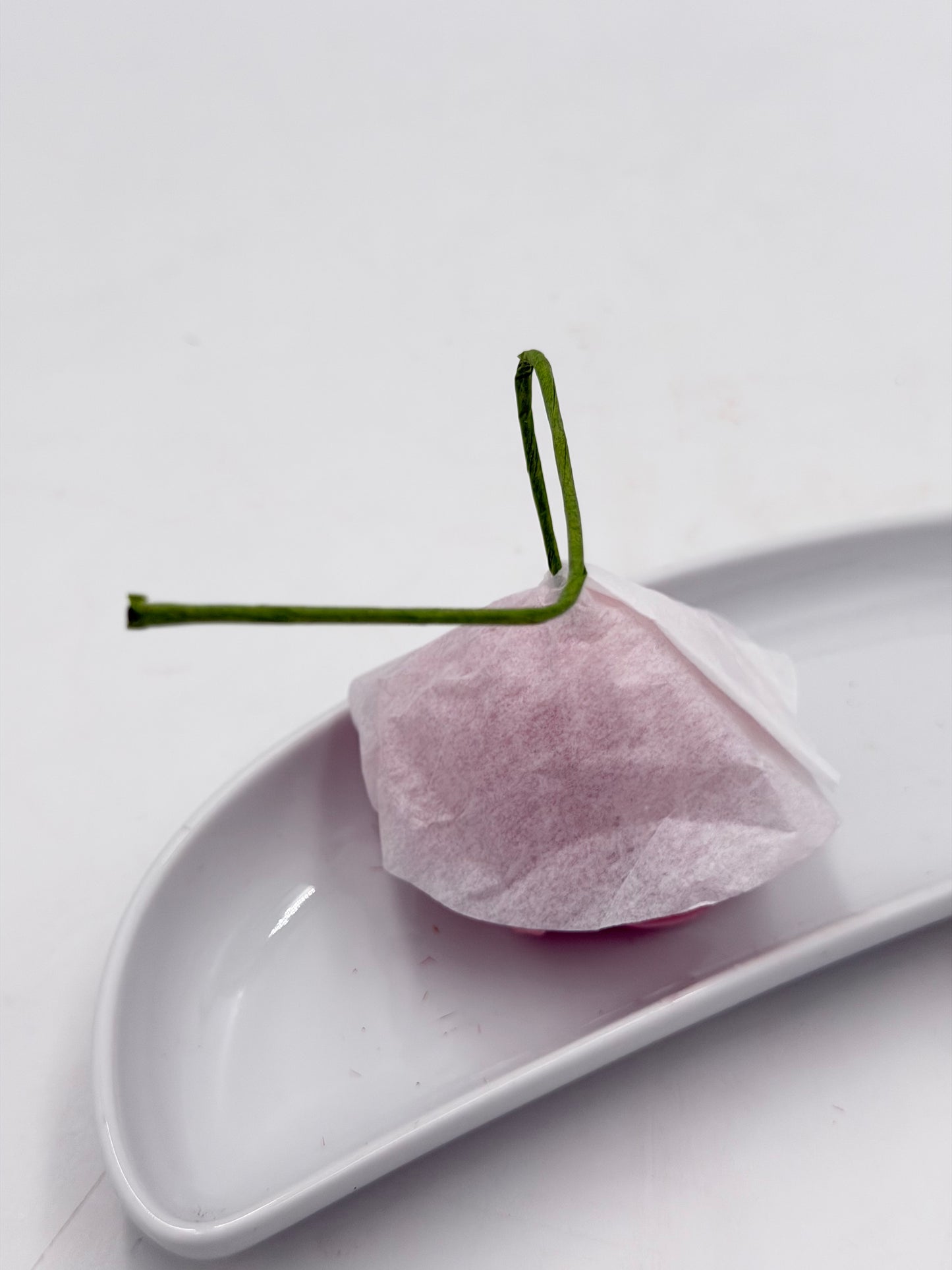 Wachs Rose rosa klein 1 Stück