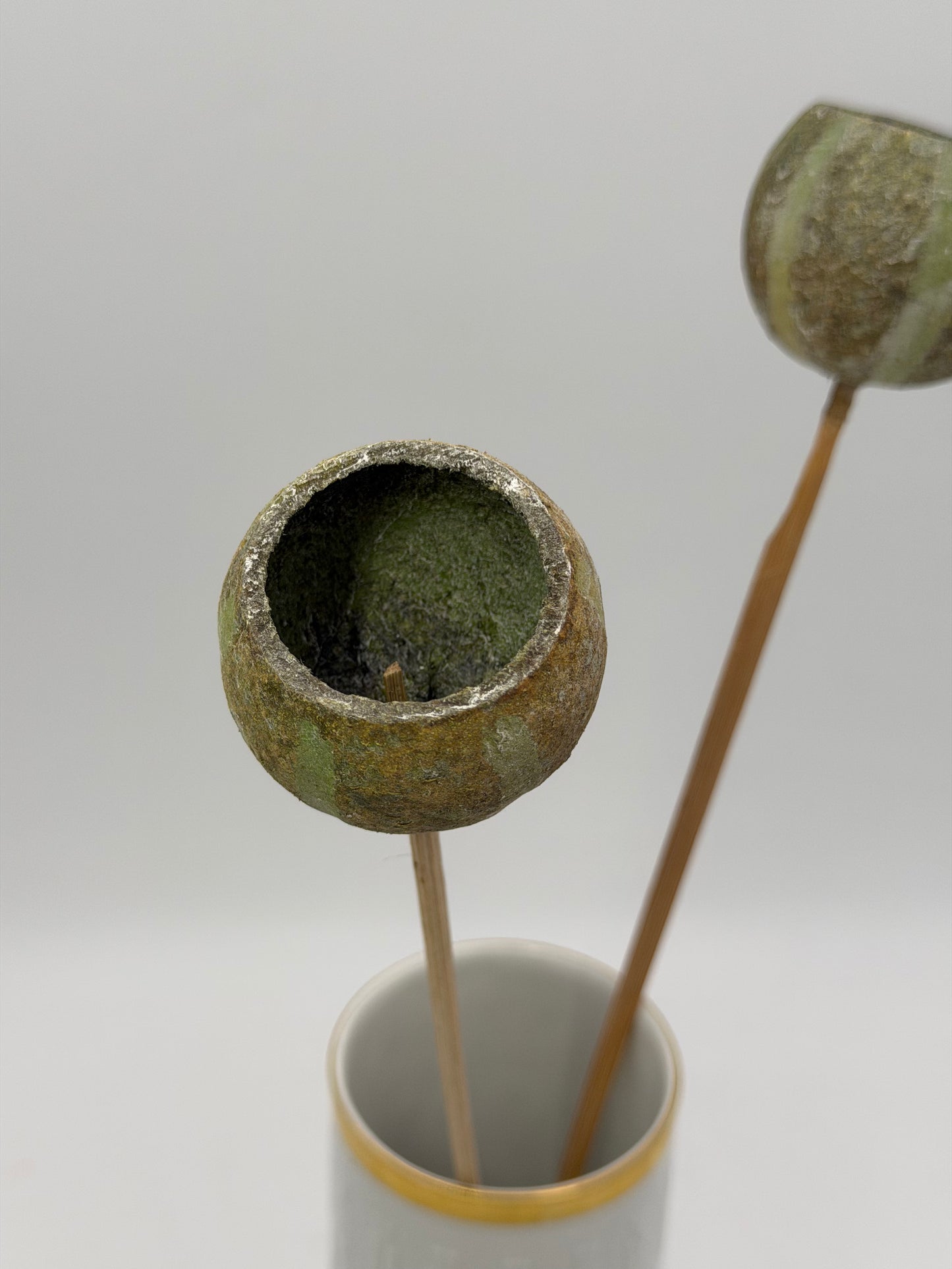 Bell Cup am Holzstab grün 2 Stück