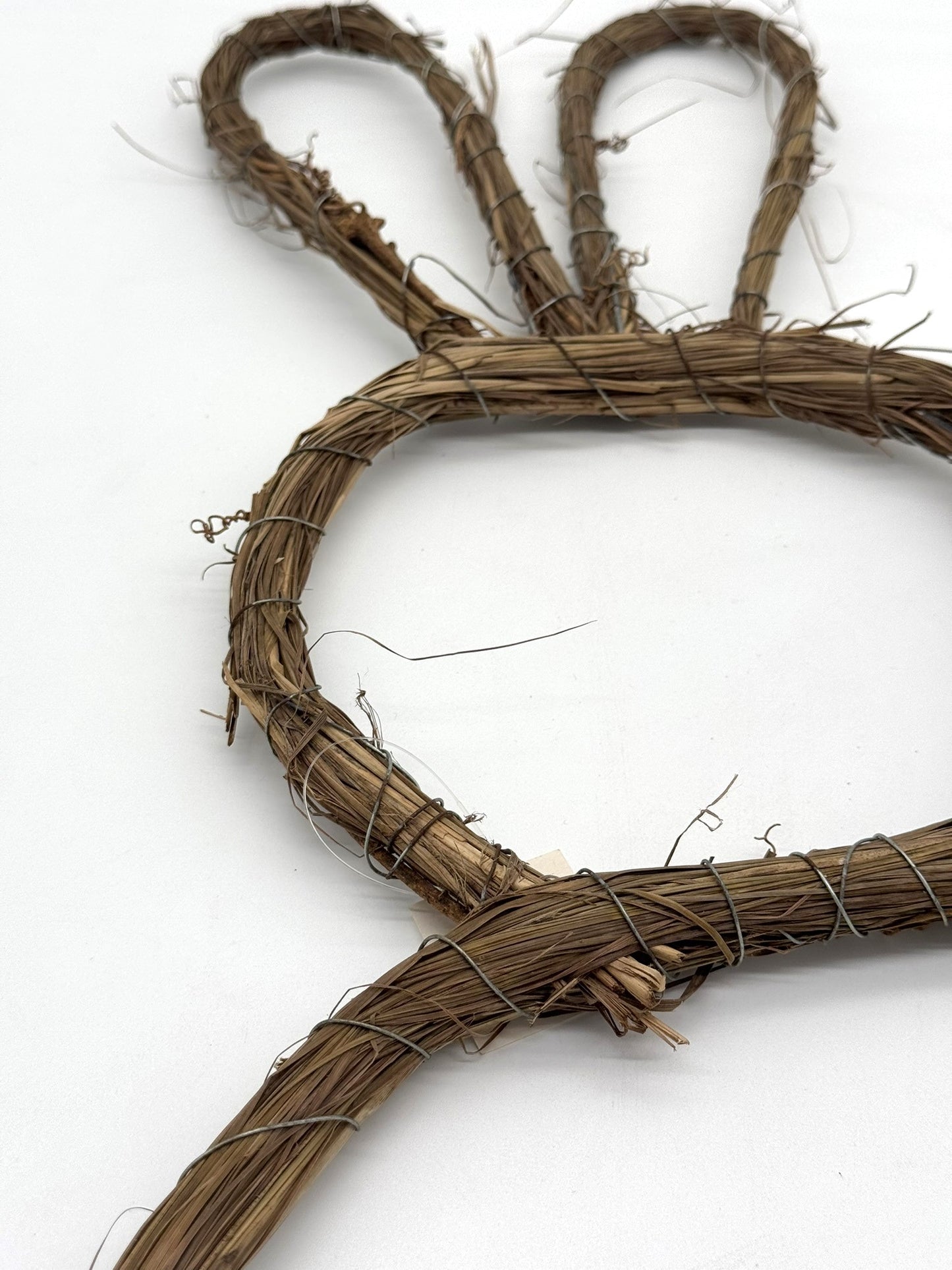 Osterhase Rebe Stroh Heu Tür Wand Deko