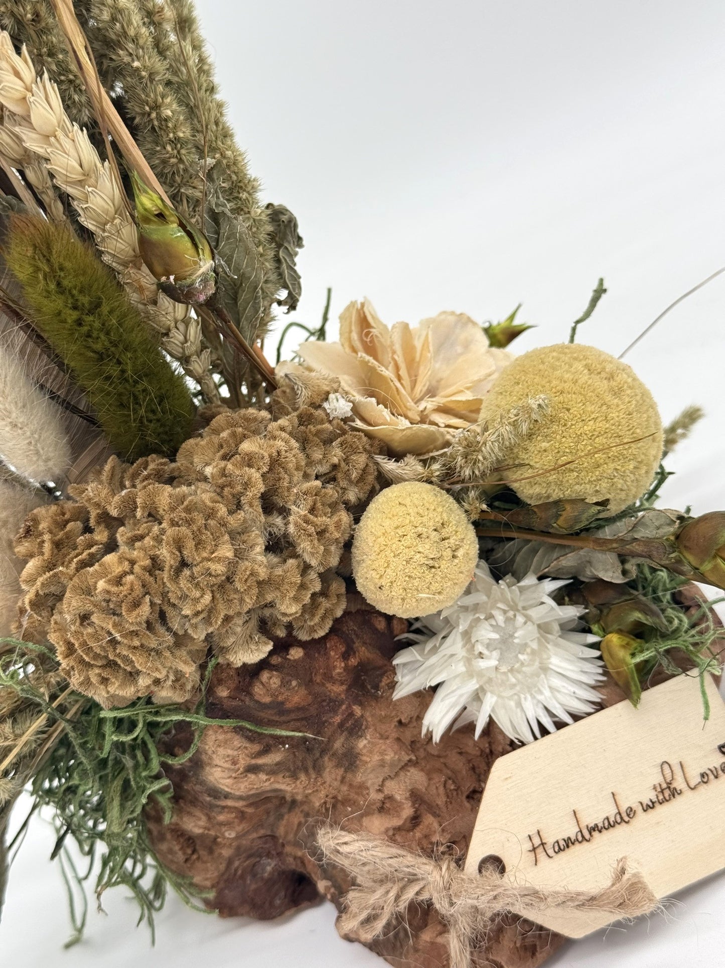 Naturgesteck Kauknochen grün