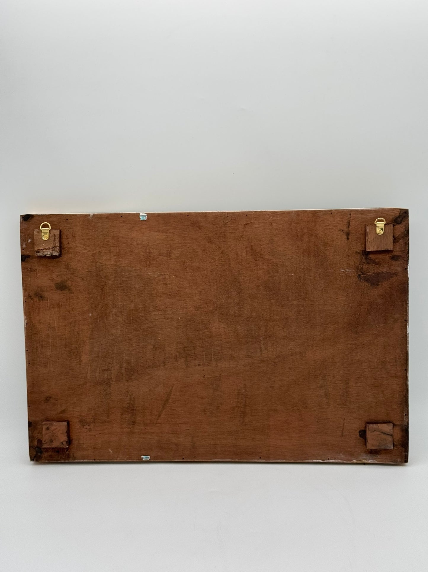 Moosbild weißes Herz 53 cm x 35 cm