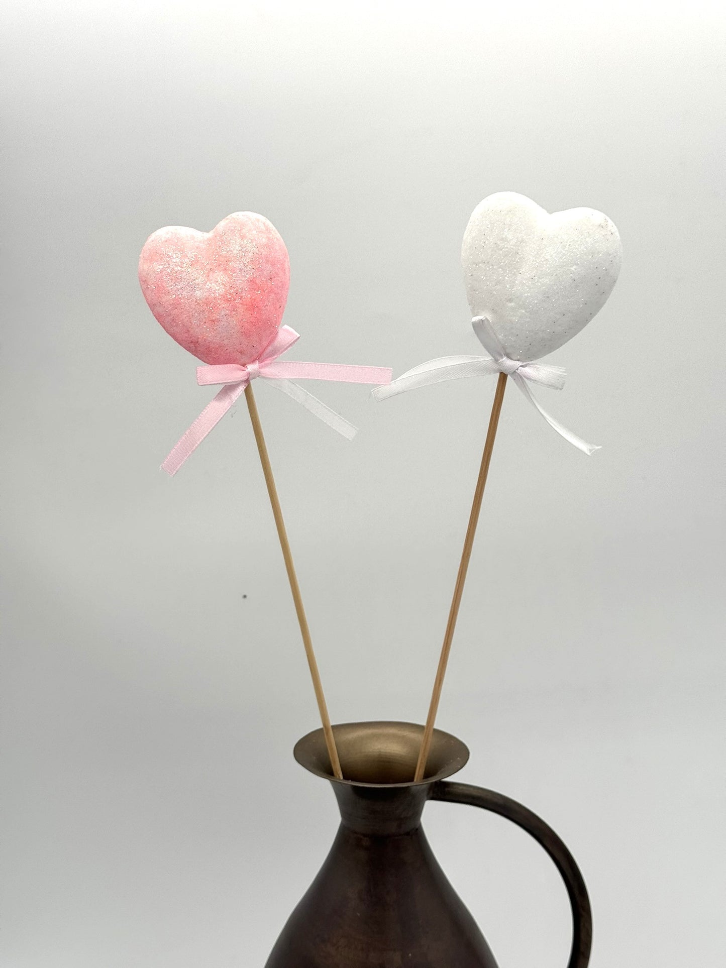 Dekostecker Herz Glitzer 1 Stück