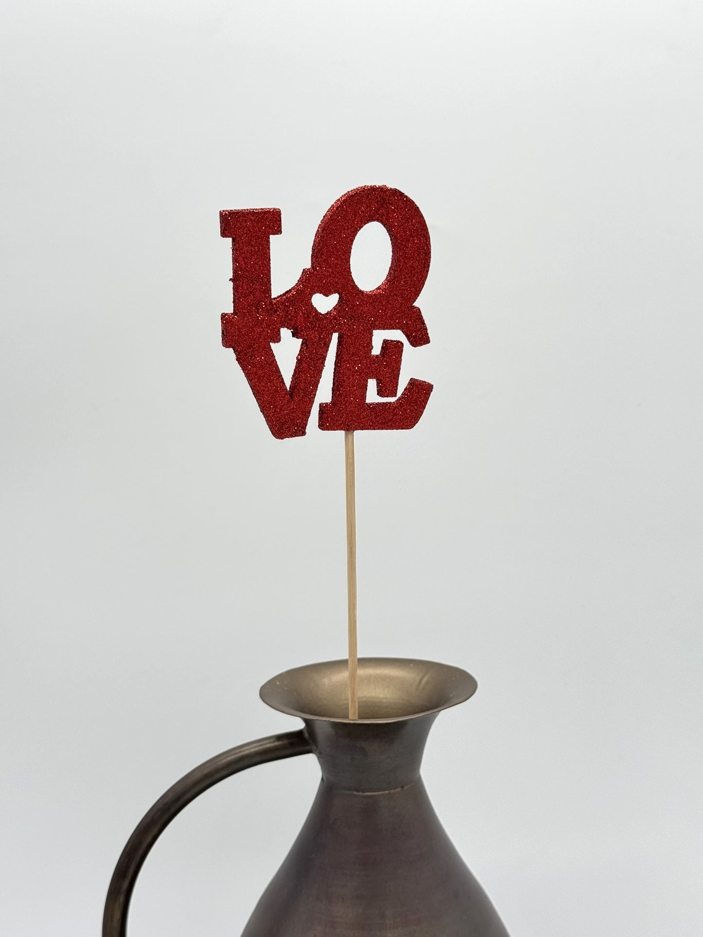Dekostecker LOVE Glitzer 1 Stück