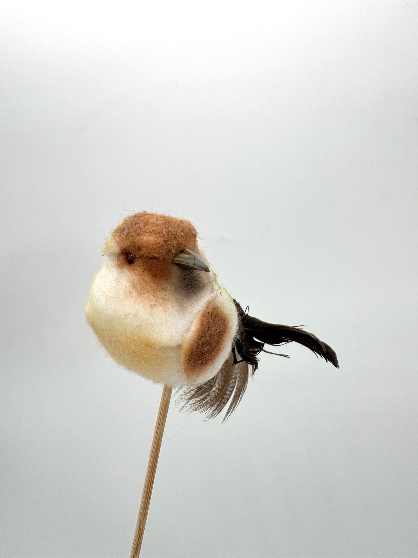 Dekostecker Vogel mit Federn 1 Stück