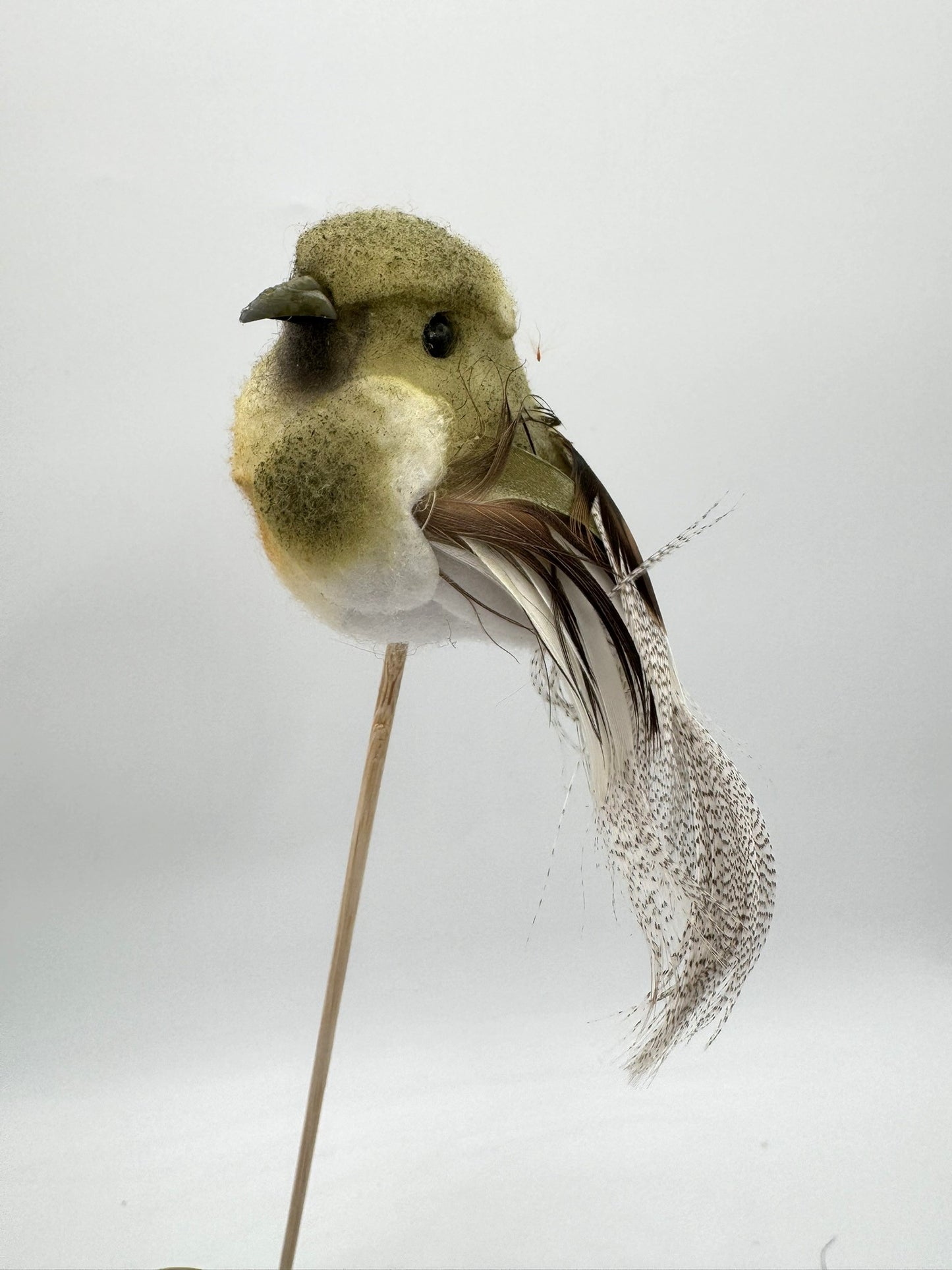 Dekostecker Vogel mit Federn 1 Stück