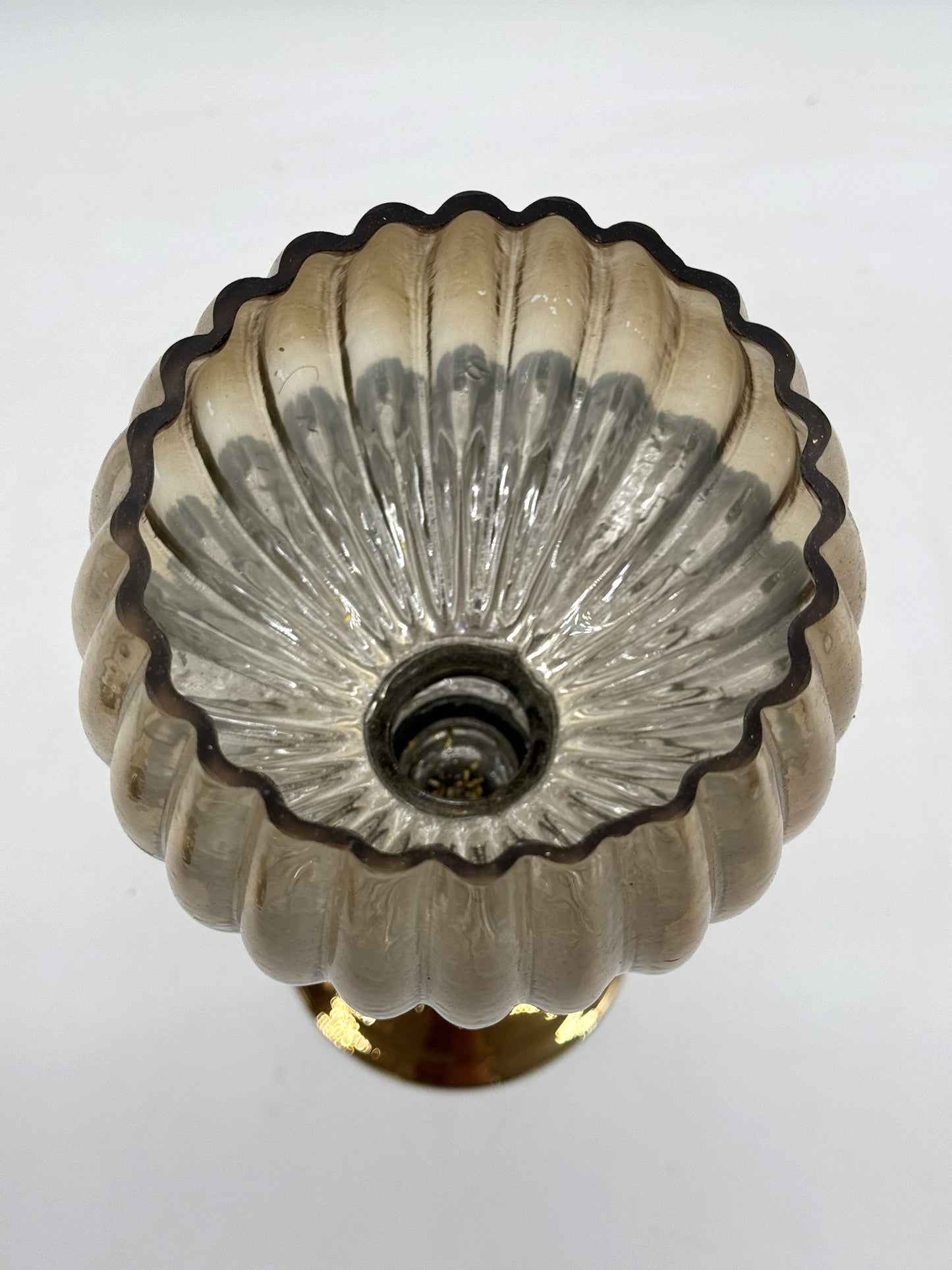 Glaskelch/Windlicht aus Glas gold 30 cm / 40 cm