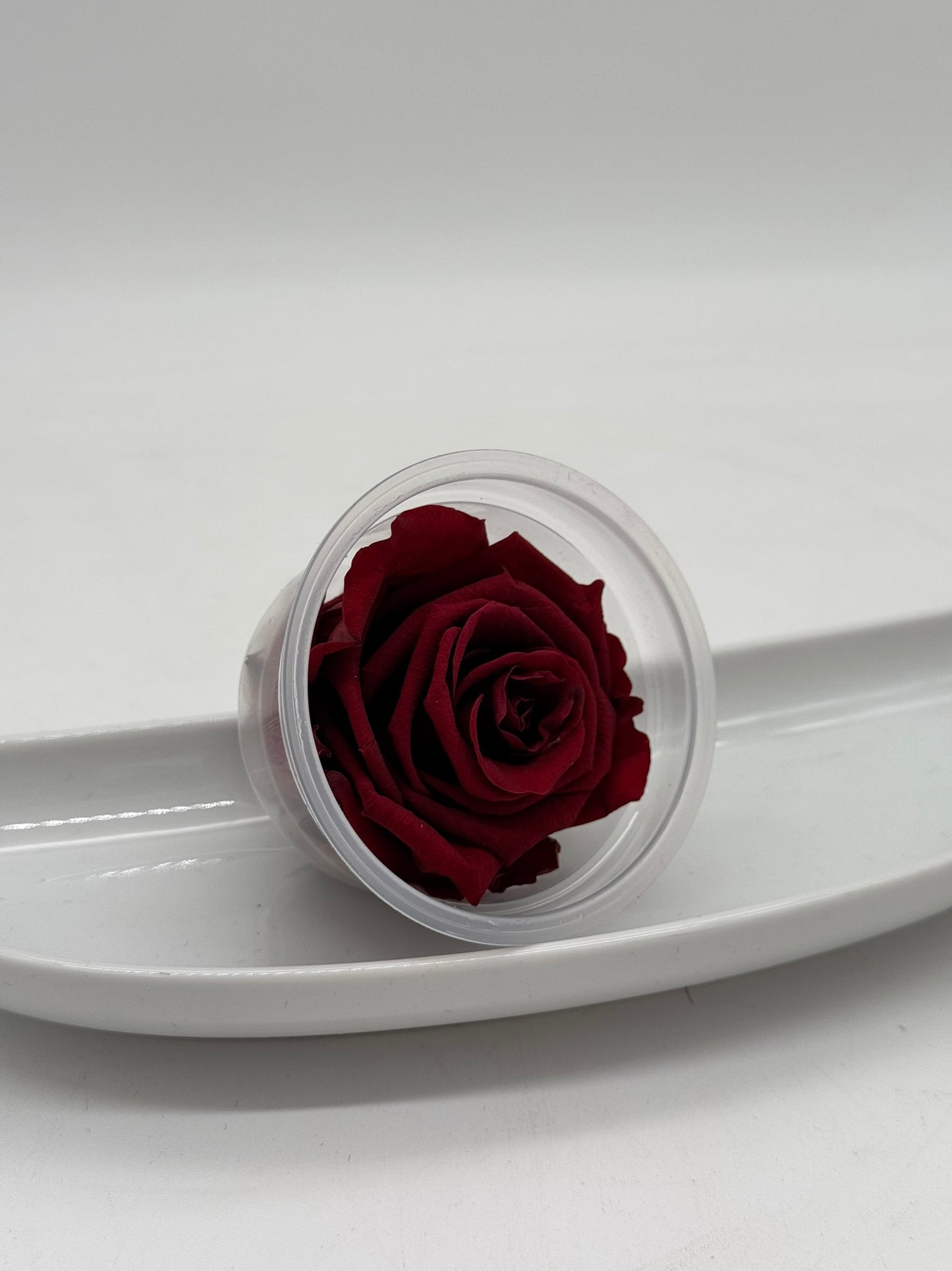 Blüte Infinity Rose dunkelrot 1 Stück