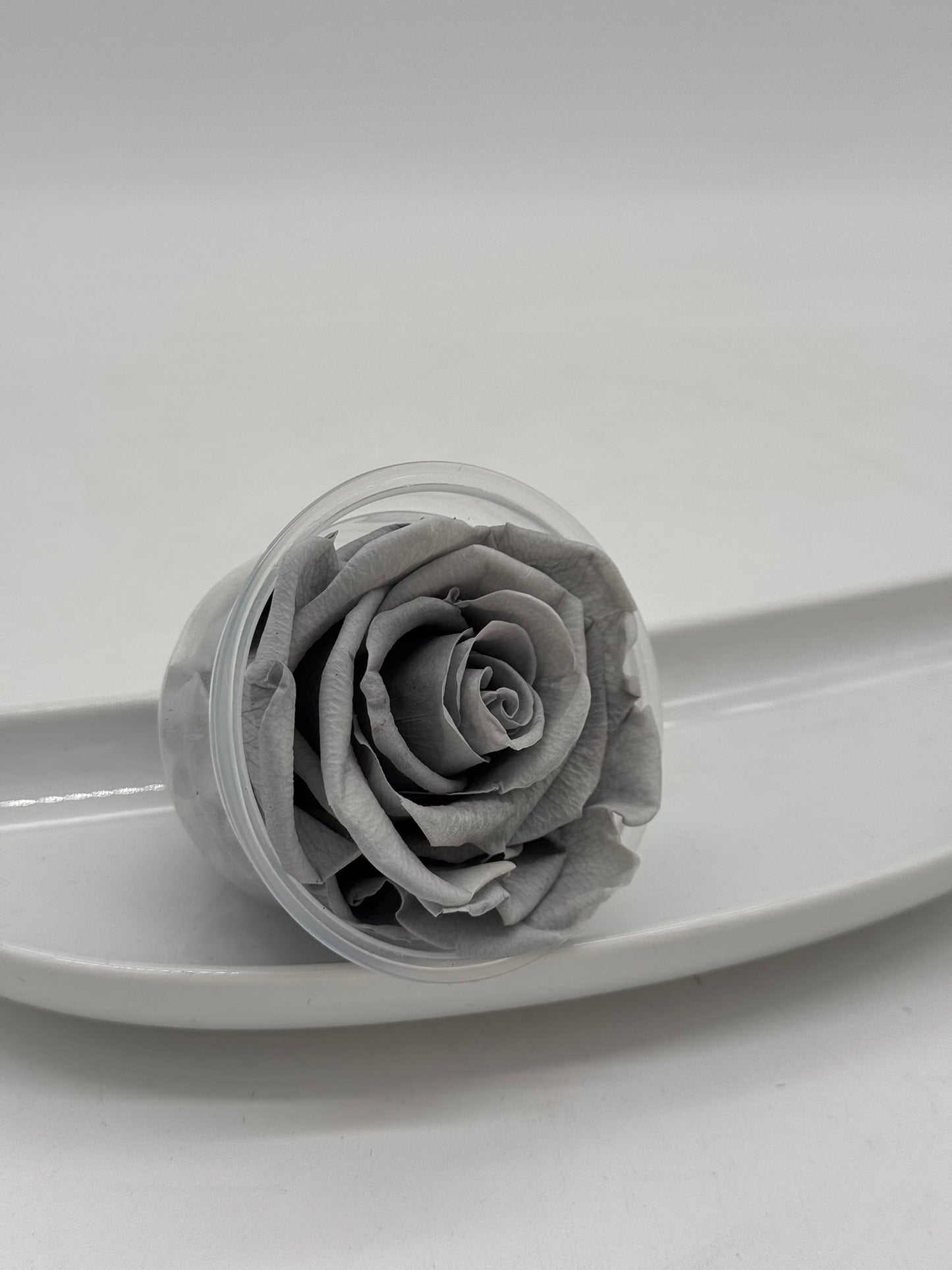 Blüte Infinity Rose grau 1 Stück