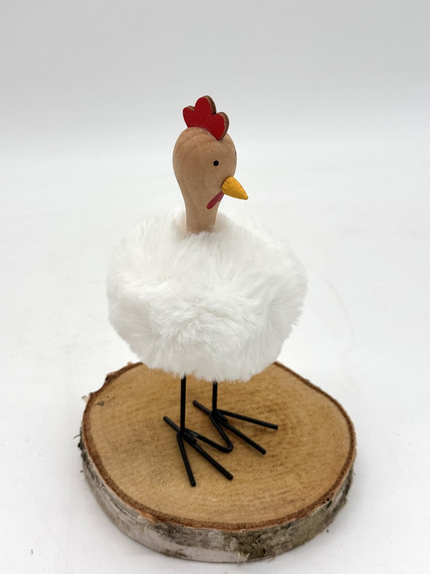 Hühner Plüsch mit Metallfüßen 16 cm 1 Stück