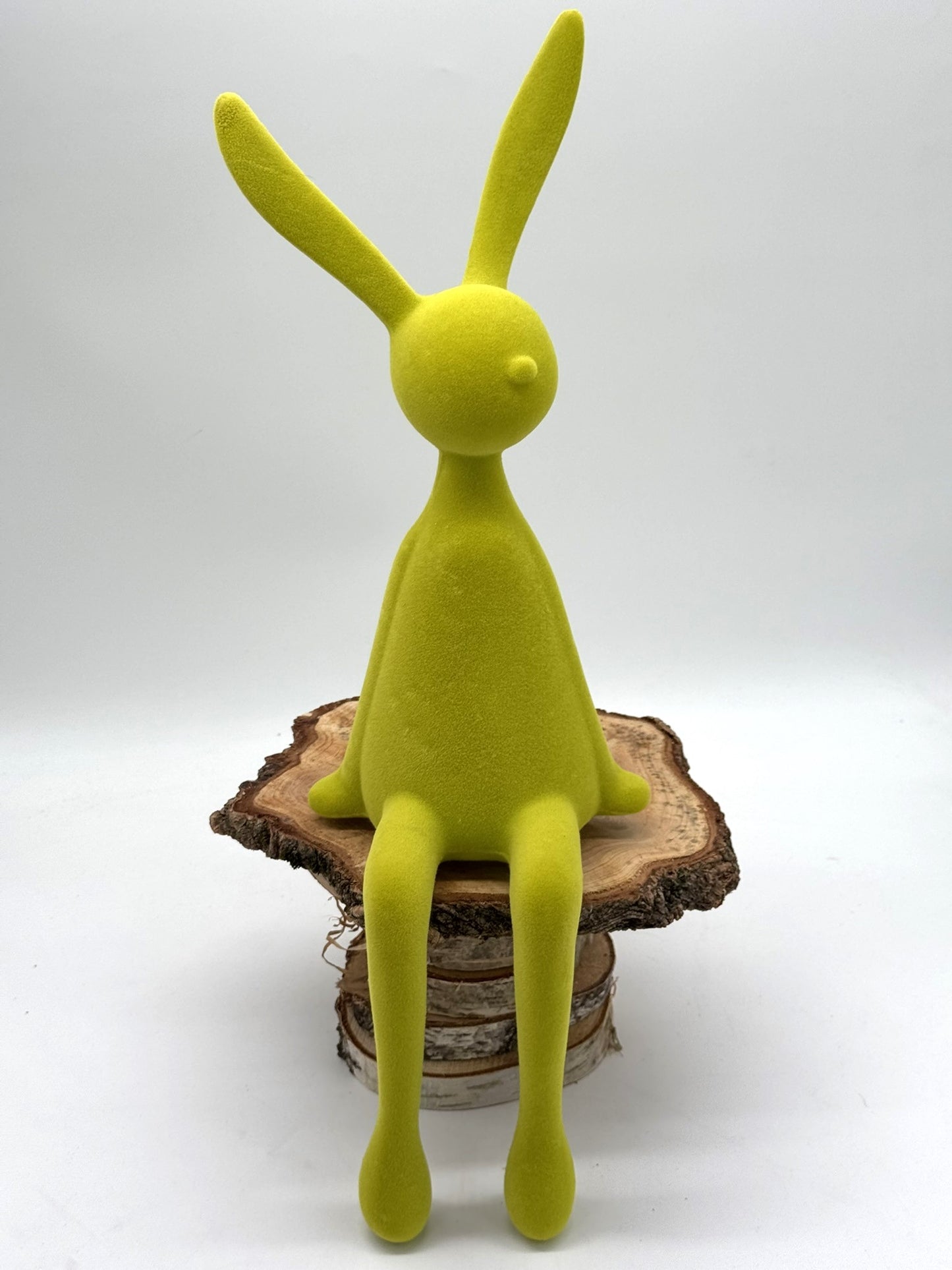 Kantenhocker Osterhase 56 cm beflockt sitzend 1 Stück