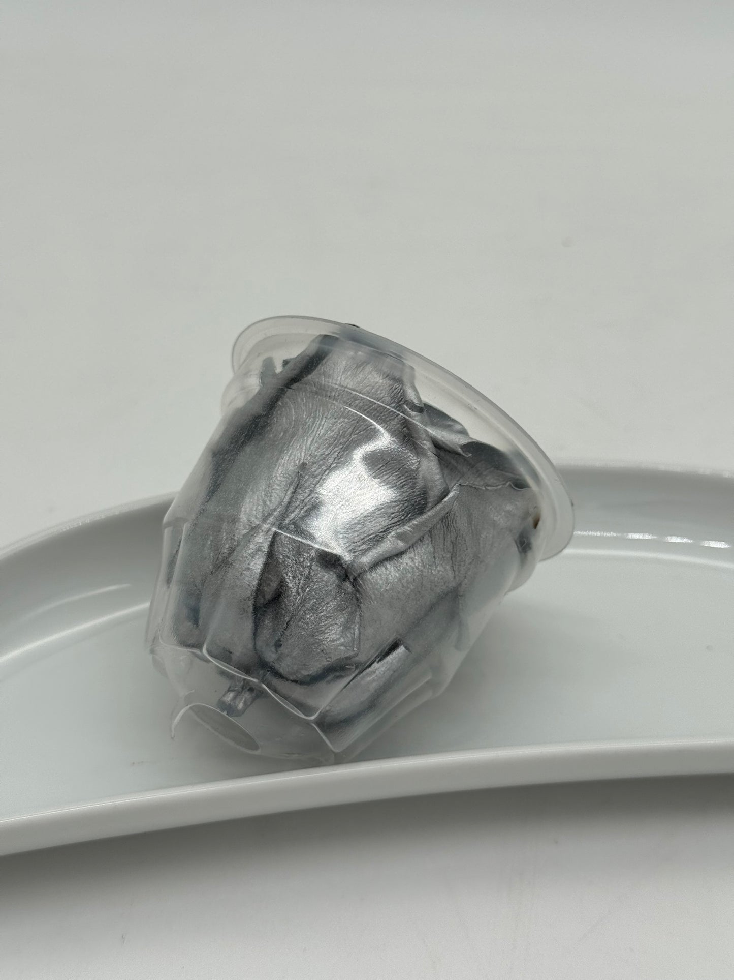 Blüte Infinity Rose silber 1 Stück