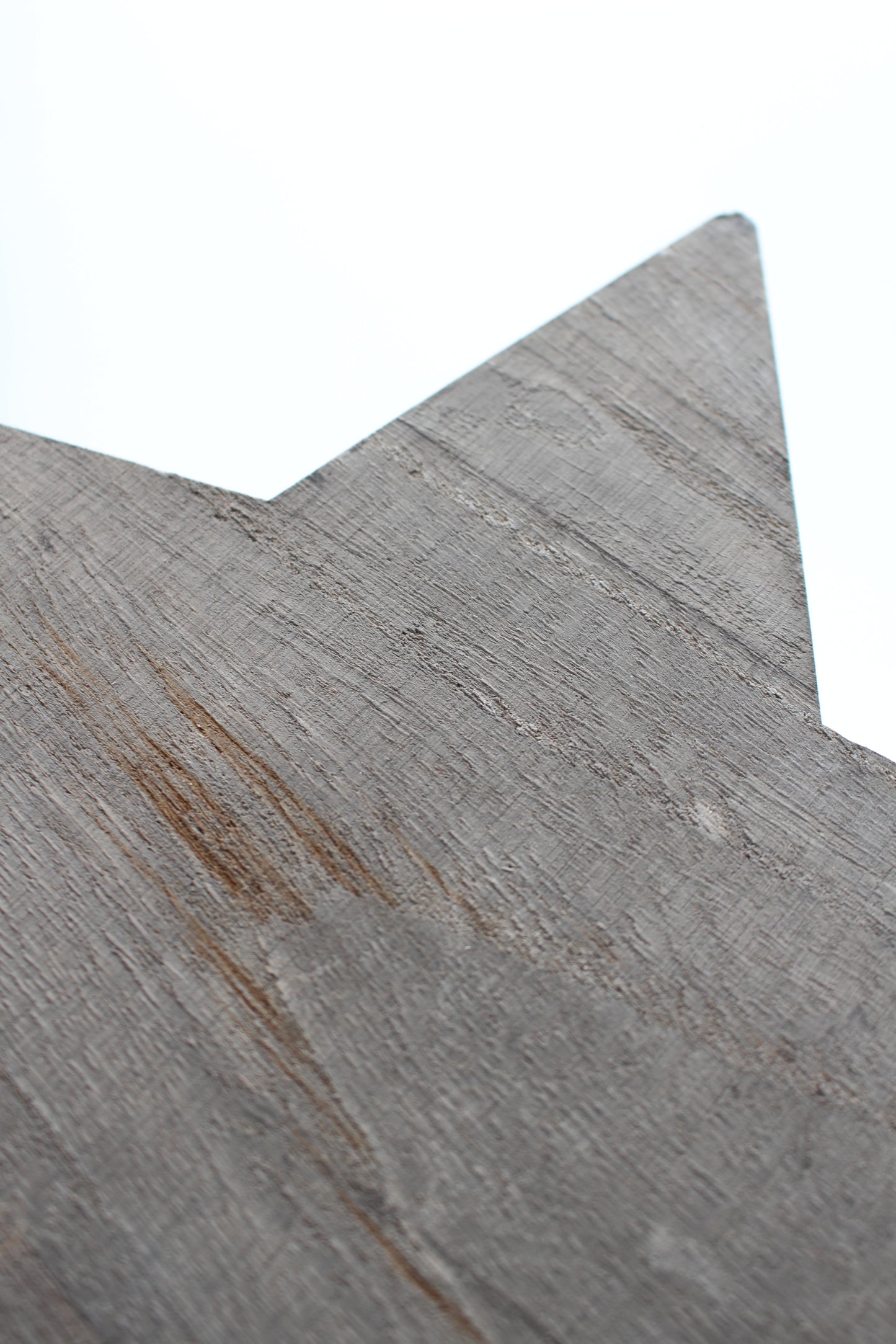 Stern Holz Hänger grau 25 cm