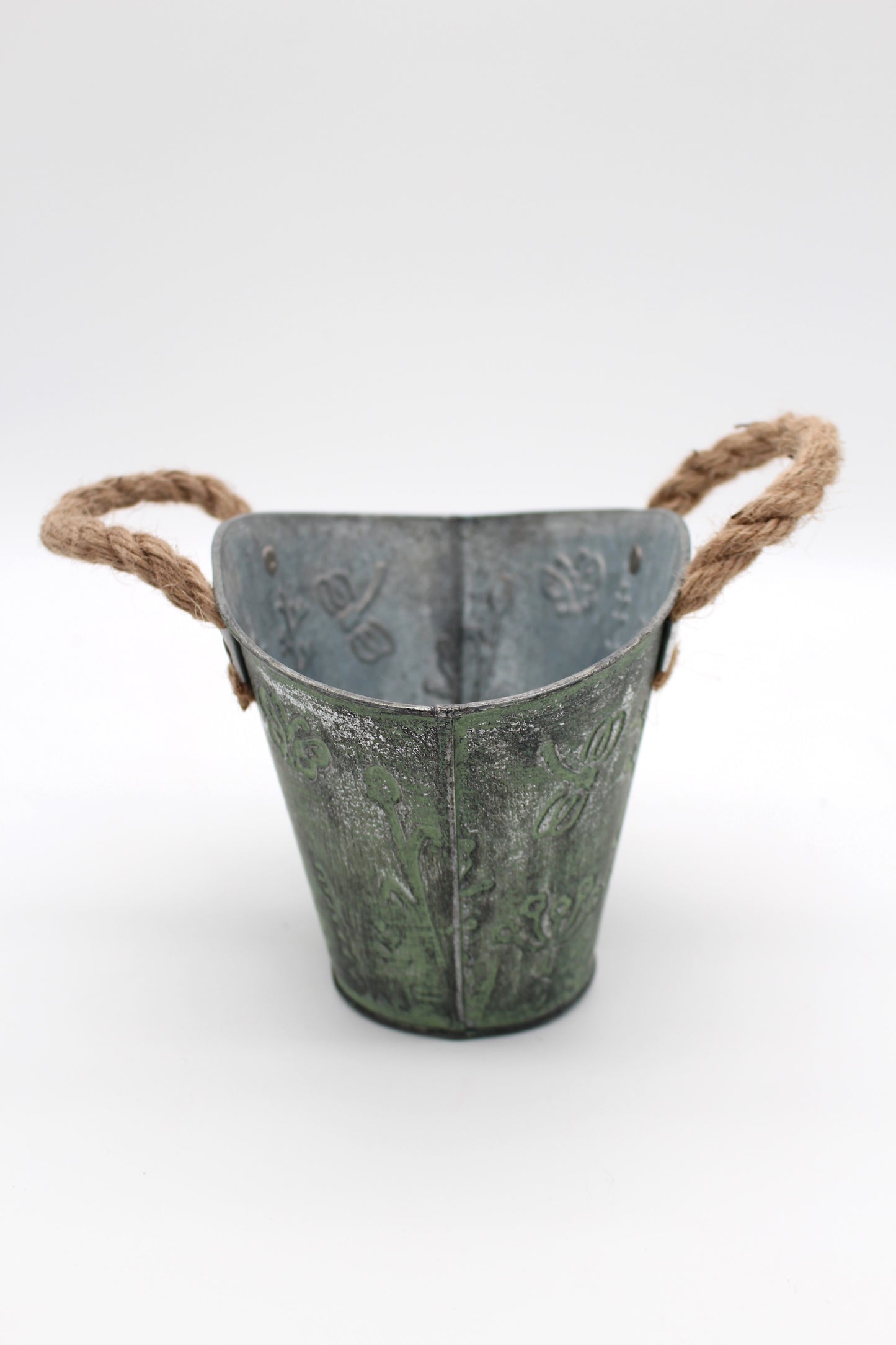 Pflanzgefäß Vintage Look Jute Seil