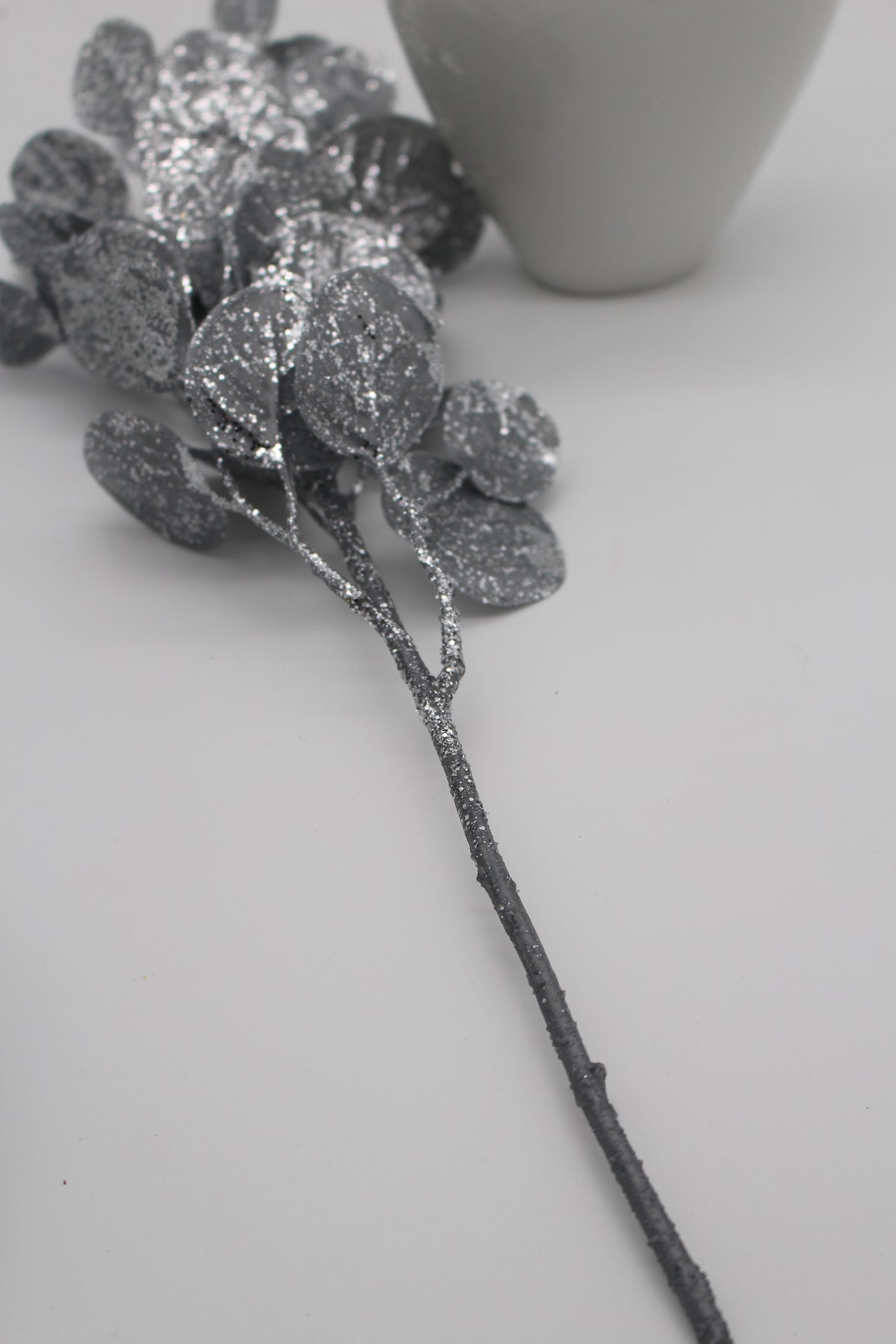 Eukalyptus künstlich Silber Glitzer