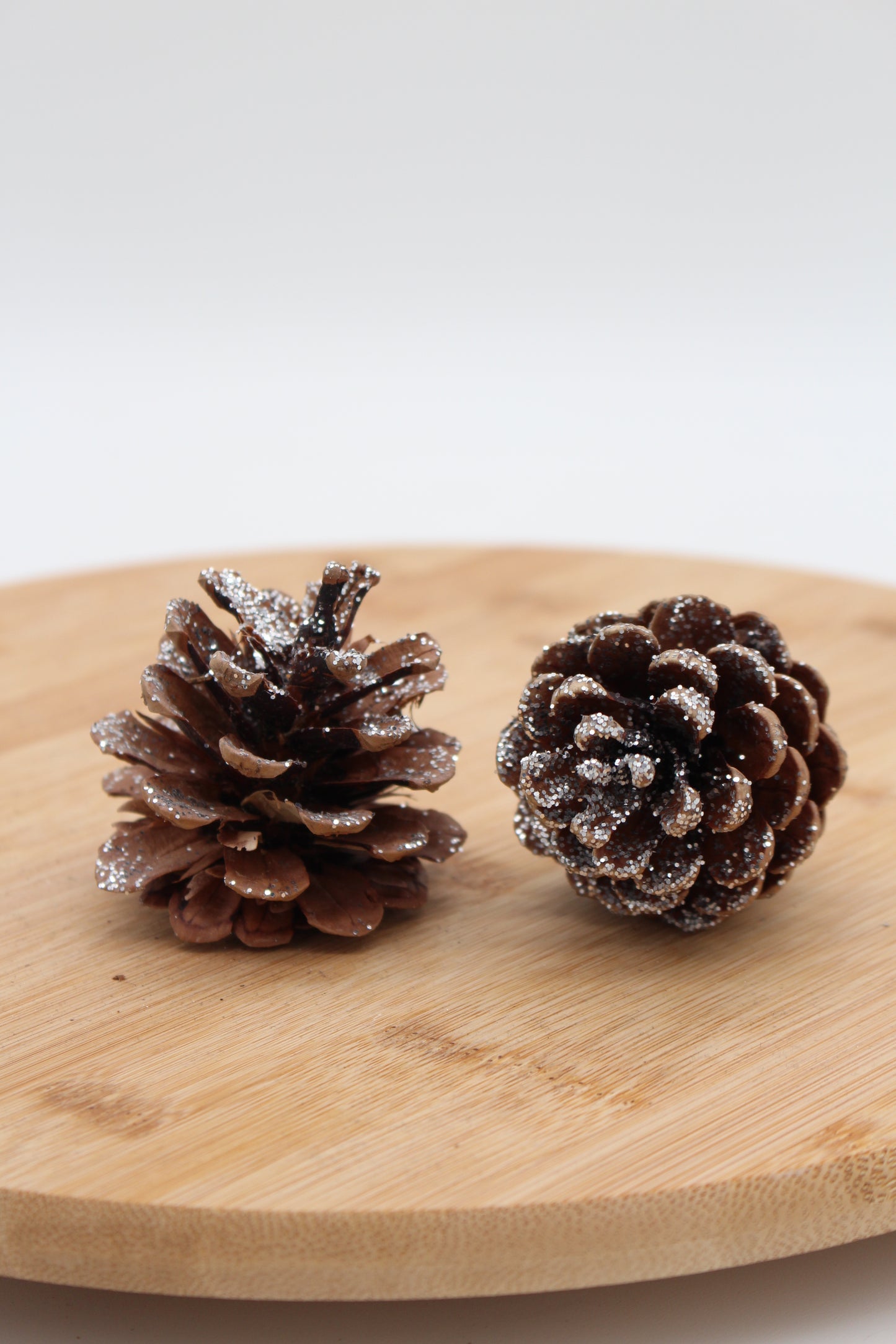 Zapfen klein Natur Glitzer