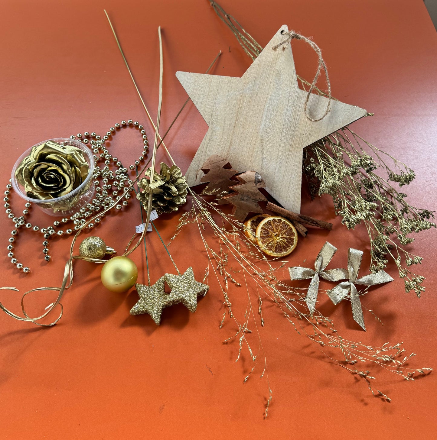 DIY Box Weihnachten gold