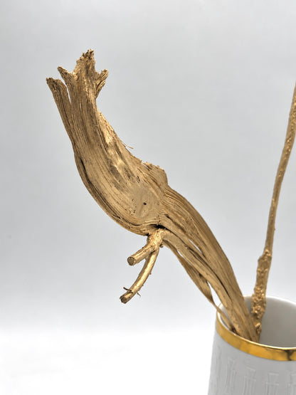 Geweihholz gold 2 Stück
