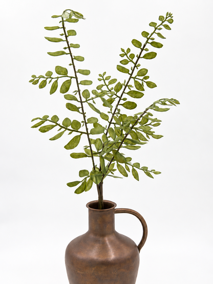 Künstlicher Blätterzweig Grün 3er-Bund 67 cm