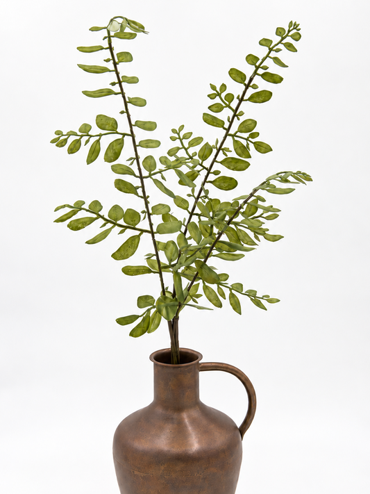 Künstlicher Blätterzweig Grün 3er-Bund 67 cm