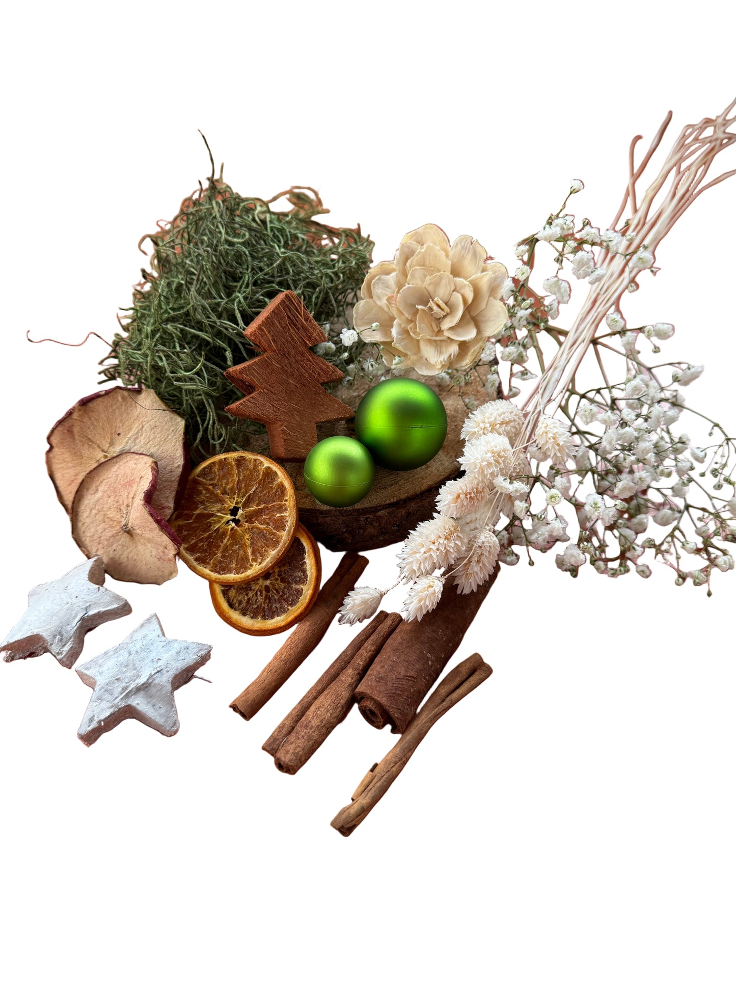 DIY Box Weihnachten natur grün