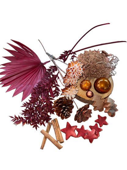 DIY Box Weihnachten rotbraun kupfer