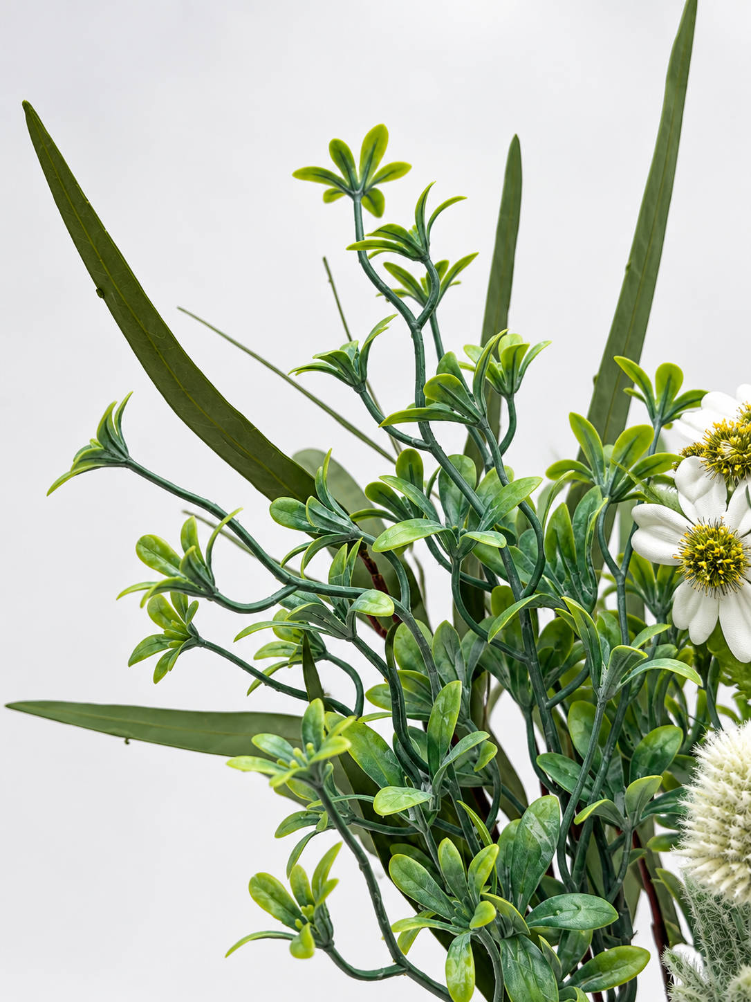 Kunstblumenstrauß „Green Garden“ Weiß & Grün