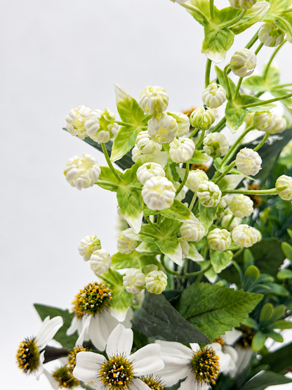 Kunstblumenstrauß „Green Garden“ Weiß & Grün