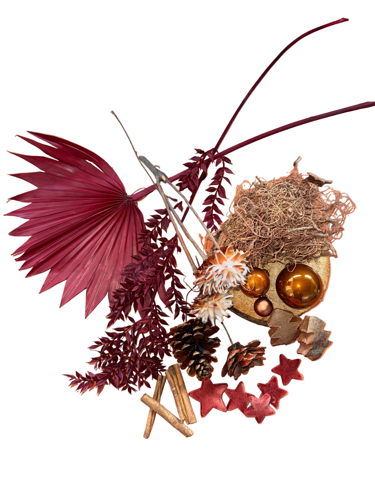 DIY Box Weihnachten rotbraun kupfer