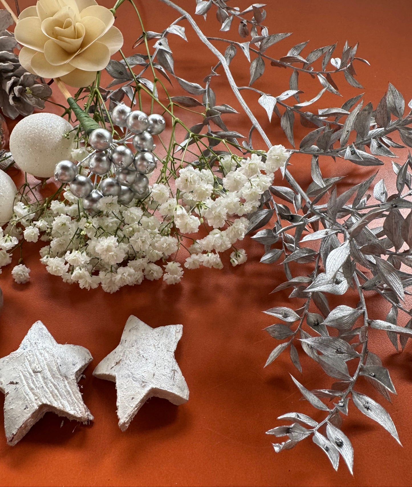 DIY Box Weihnachten weiß silber