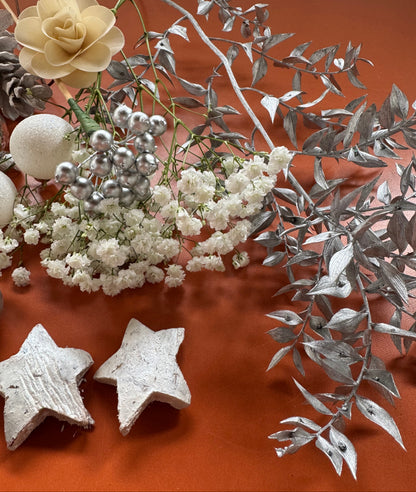 DIY Box Weihnachten weiß silber