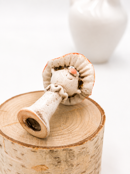 Deko-Aufsteller Pilz mit Gesicht Keramik 8 cm
