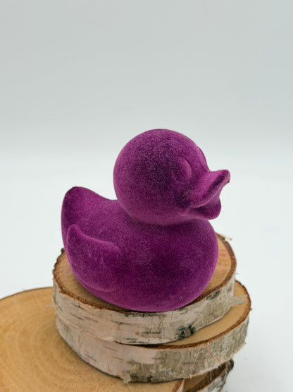 Ostern Ente 10,5 cm beflockt 1 Stück
