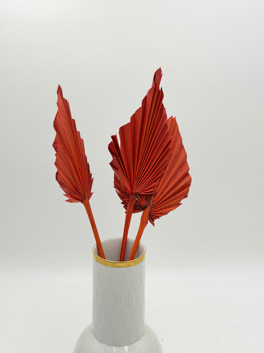 Palmblatt orange 3er