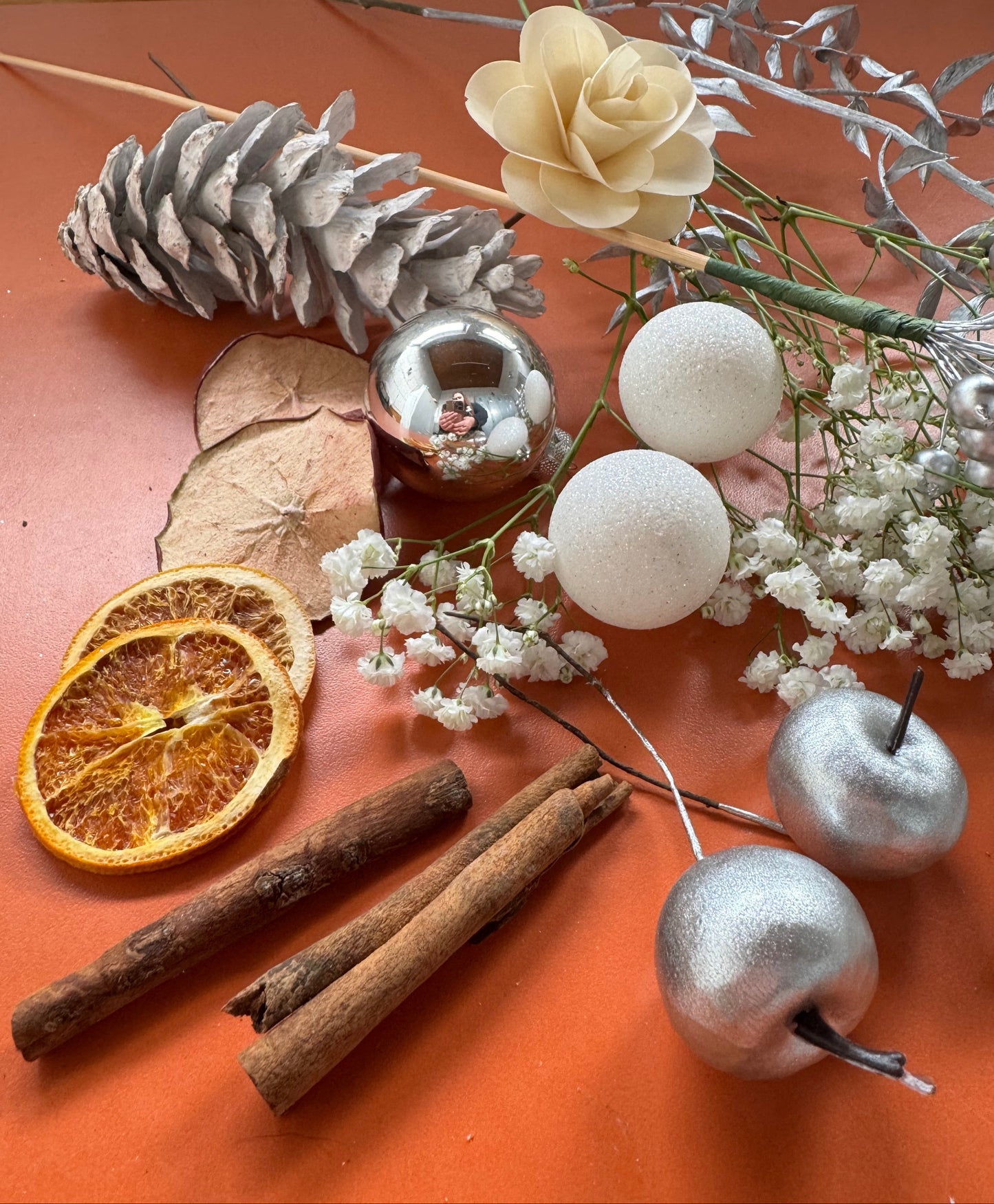 DIY Box Weihnachten weiß silber