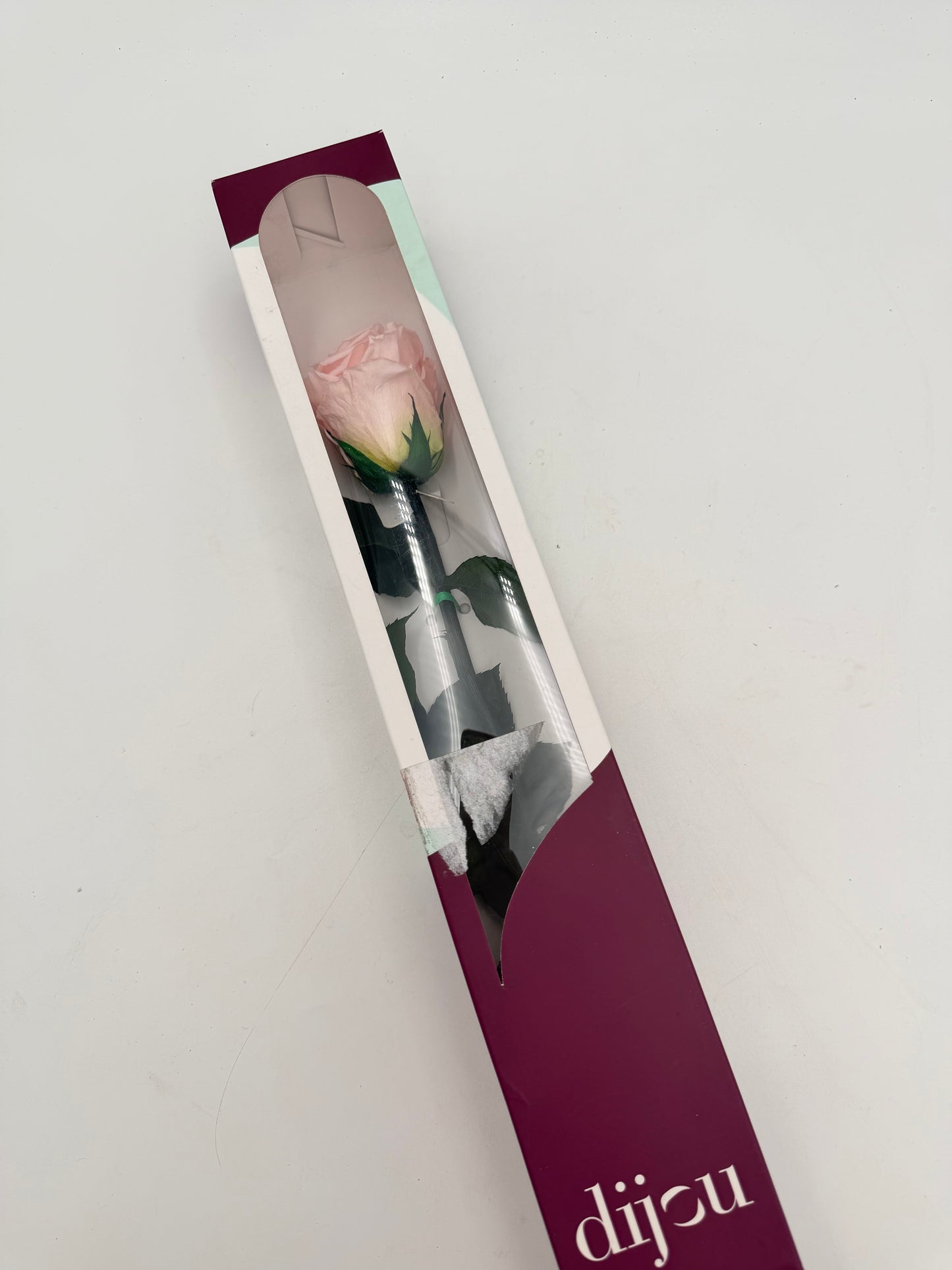 Infinity Rose mit Stiel rosa rosewood 50 cm