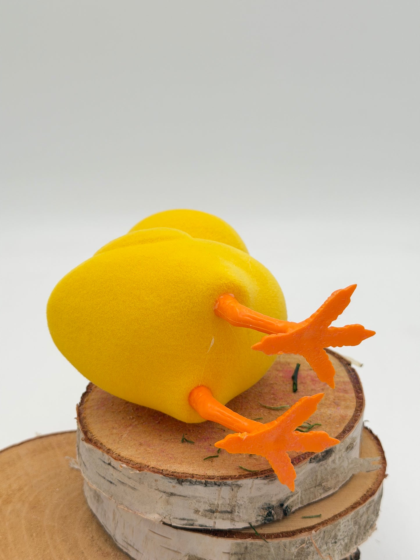 Küken stehend gelb beflockt Ostern Frühling 16 cm