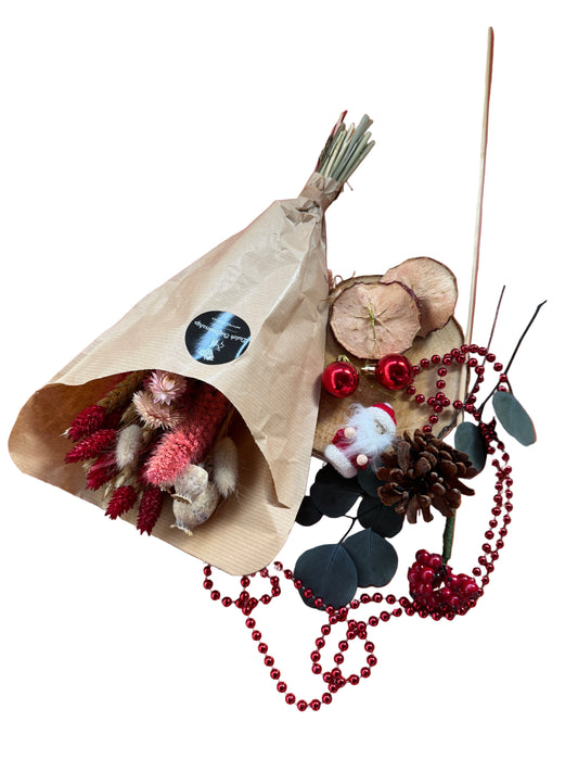 DIY Box Weihnachten rot beige