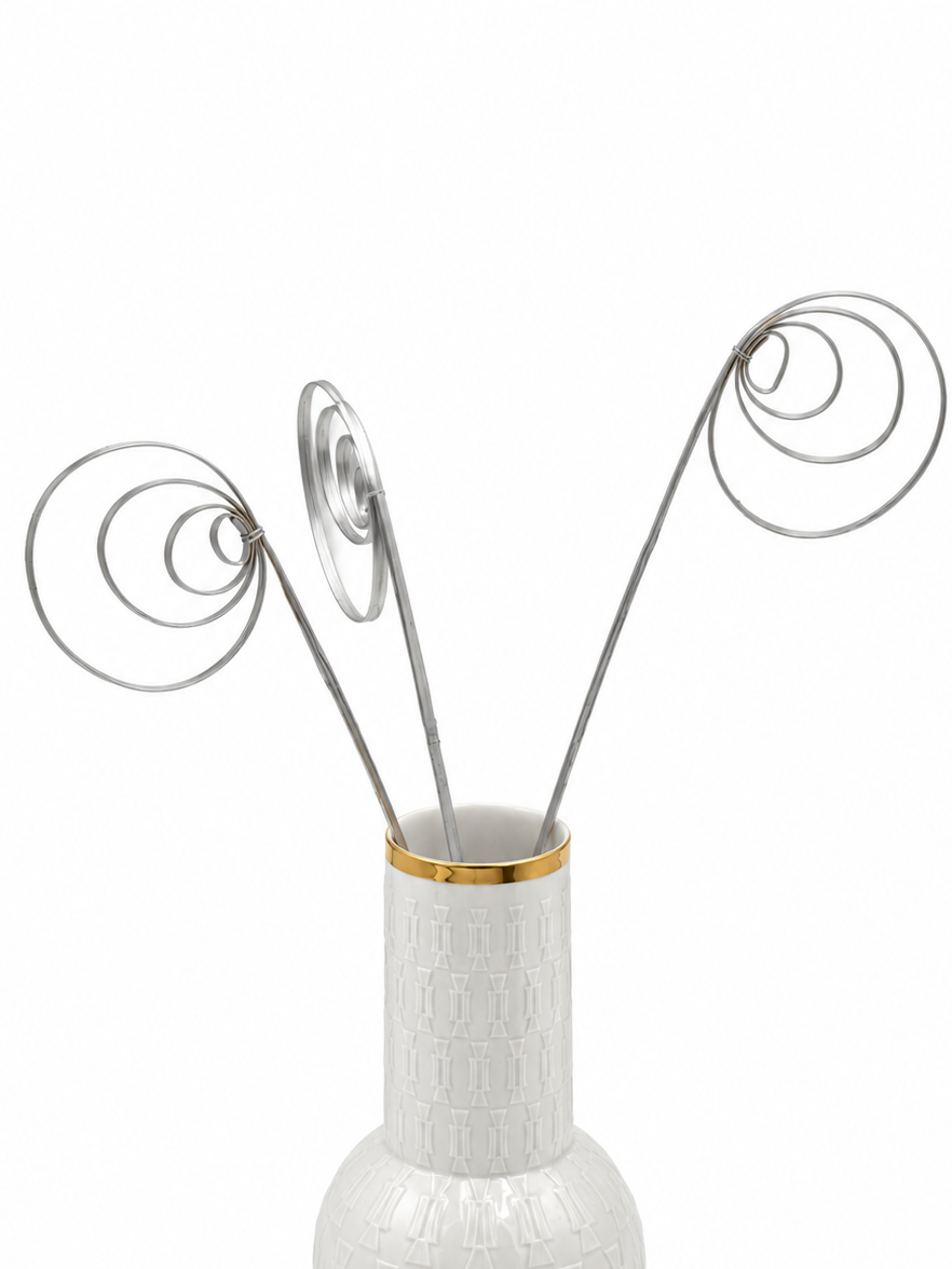 Cane Coil silber 3 Stück