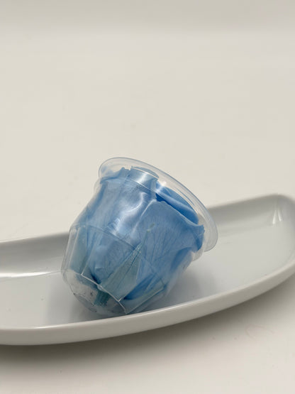 Blüte Infinity Rose dijou Royal Asscher hellblau light blue 1 Stück