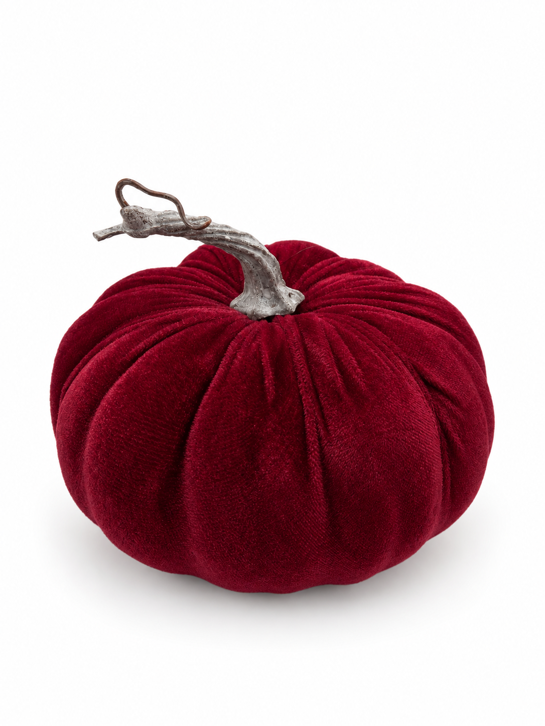 Großer Deko-Kürbis Samt Ø 18 cm Herbstdekoration Beere Rosa