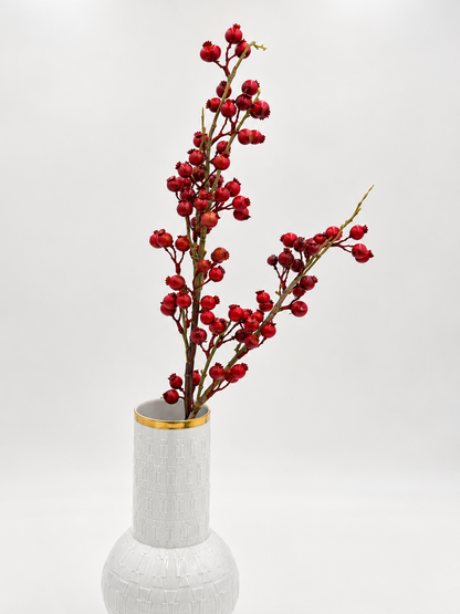 Künstlicher Beerenzweig Rot 78 cm