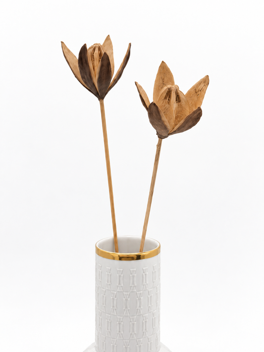 Wildlilie Natur auf Holzstab 45 cm