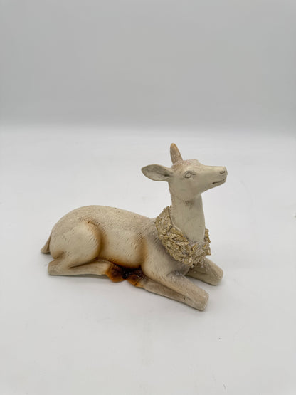 Reh liegend mit Glitzer 15 cm x 21 cm