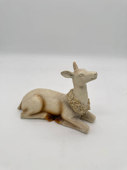 Reh liegend mit Glitzer 15 cm x 21 cm