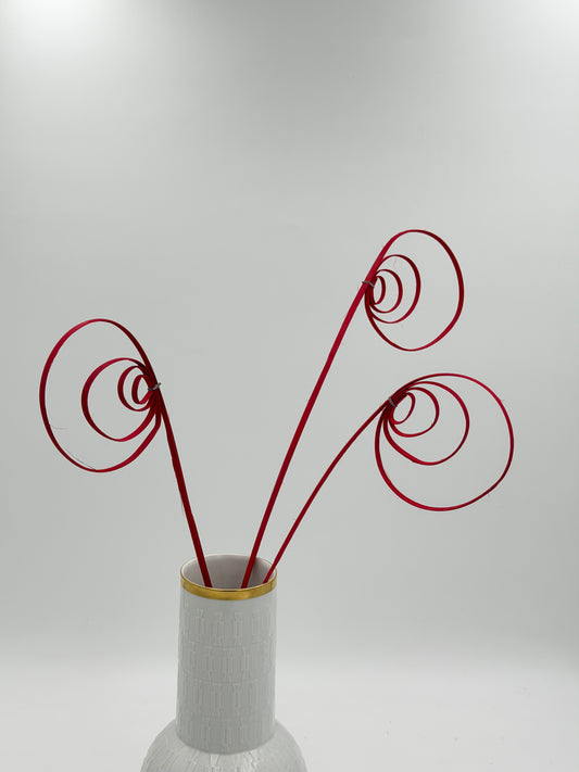 Cane Coil rot 3 Stück